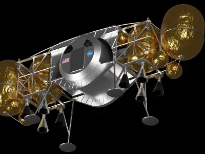 Dynetics ALPACA Human Landing System 3D model