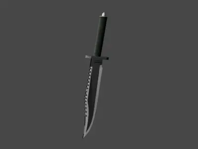Rambo Knife Low-poly 3D model buy
