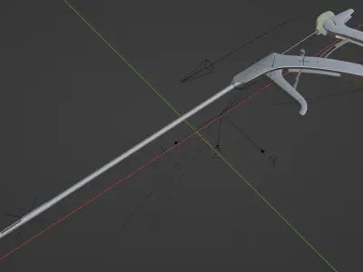 Suture Passer Model Rigged 3D model