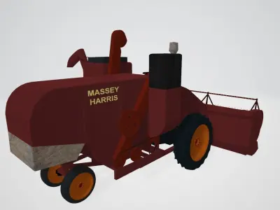 Massey Harris Combine Harvester 3D model