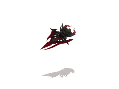 Demon Battle-Gloves Low-poly 3D model
