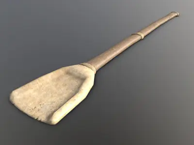 Shovel - Bone Low-poly 3D model