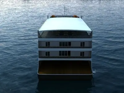 Cruise Ship 3D model 2