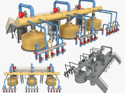 Piping System 4 3D model