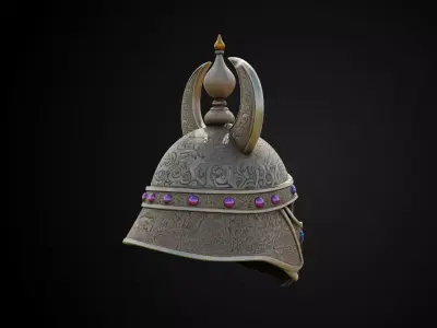 Stylized Persian Helmet - Celestial Sabre 3D print model
