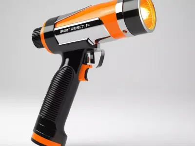 Futuristic Industrial Heat Gun 3D model