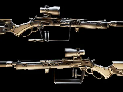 Rifle Free 3D model