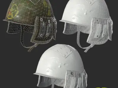 Military helmet Low-poly 3D model buy