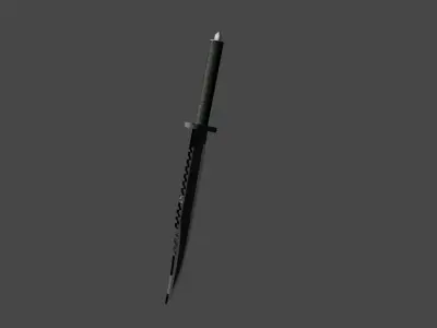 Rambo Knife Low-poly 3D model buy