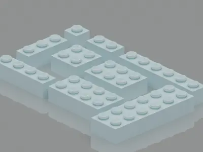Lego Bricks Free 3D model