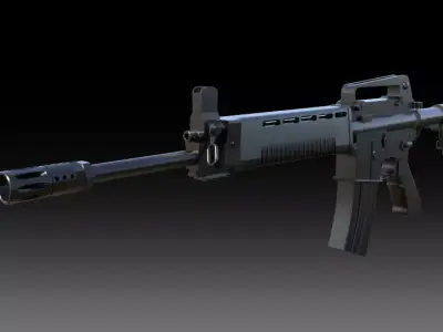 T91 Assault Rifle 3D model
