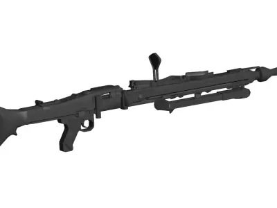 MG 3 machine gun 3D model purchase