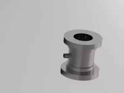 Brass Gear Component  High-Poly 3D Model 3D model