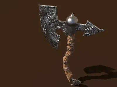 Old Axe - PBR Game Ready Low-poly 3D model