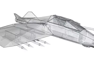 SQ Picador Space fighter class Free 3D model