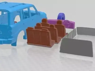 Mahindra Scorpio 2014 Printable Car  3D print model