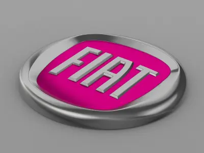 Fiat logo 3D model by 3dlogoman