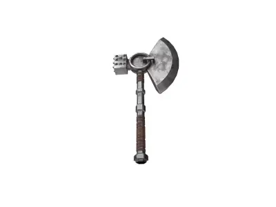 Zombie Slayer Axe Low-poly 3D model