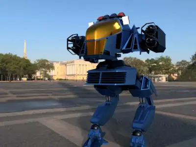 Future cop LAPD X1 Alpha 3D model