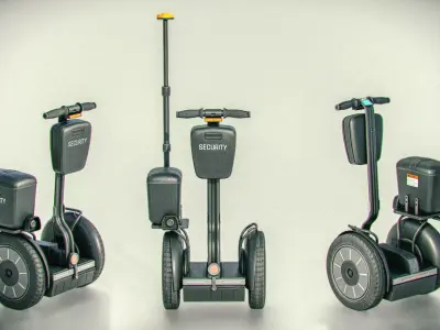 Segway Security Low-poly 3D model