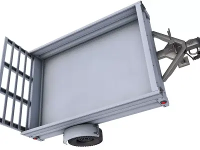 Utility Trailer 3D model buy