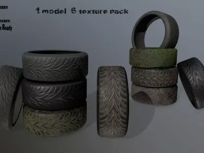tire  01 Low-poly 3D model