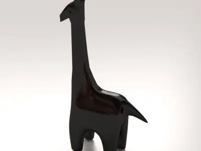 Giraffe Statue 3D model