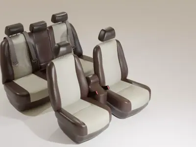 Car seats 3D model