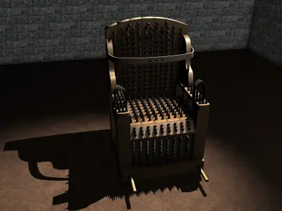 Iron Chair Torture Device 3D model