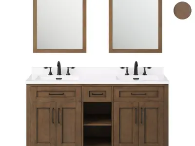 OVE Tahoe 60 Open Shelf Vanity 3D model