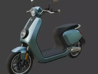 Stylized Electric Scooter 3D Model 3D model