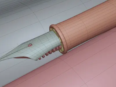 Fountain pen 3D model purchase