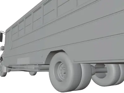 School Bus 3D model shop