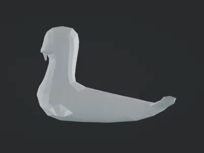 seal 3D base model Low-poly 3D model