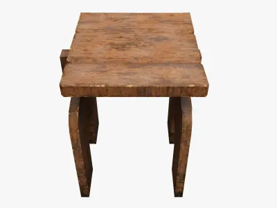 Medieval Rustic Low-poly 3D model