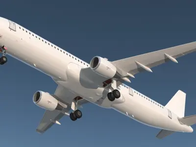 Airbus A321neo with Interior Generic 3D model