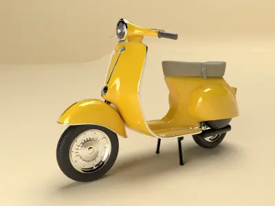 Vespa Sprint Scooter - Classic Bike 3D model