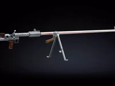  PTRD 41 Low Poly Low-poly 3D model