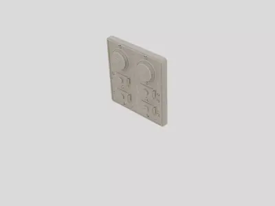Industrial Machine Control Button Panel for 3D print 3D model