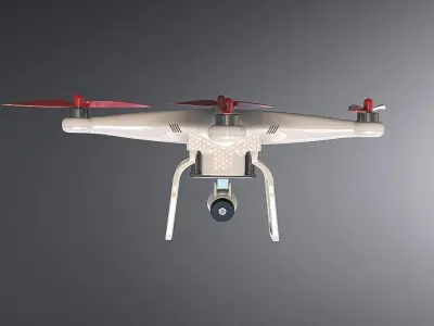 Phantom model drone Low-poly 3D model