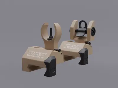 Foldable Iron Sight  Free 3D model