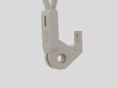 Industrial Factory Overhead Crane Hook Block for 3D print 3D model