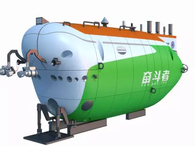 Sea Manned Submersible-Fendouzhe 3D model