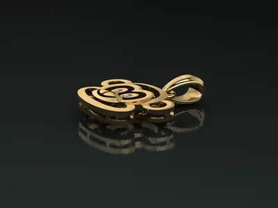 Monkeys pendant  3D print model