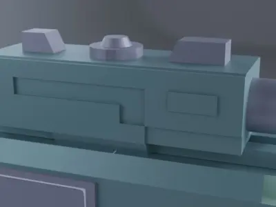 Semi-Auto soft bullet Gun Free 3D model