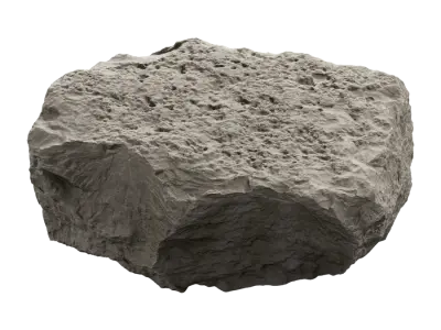  Pale Flat Rippled Large Rock Boulder Model  purchase