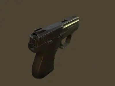 gun  stalker 960 Low-poly 3D model