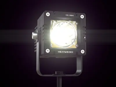 External LED work light SQM1 3D model