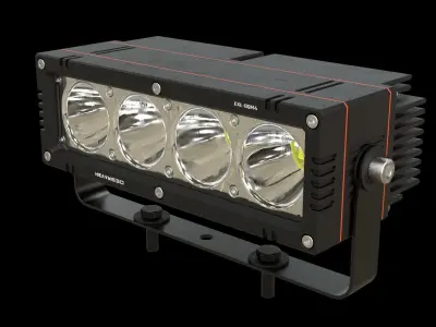 External LED work light SQM4 3D model
