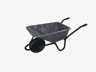 Wheelbarrow 3D model 4
